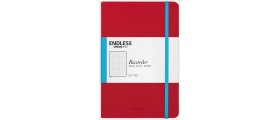 Endless Recorder Notebook, Crimson Sky, Dotted